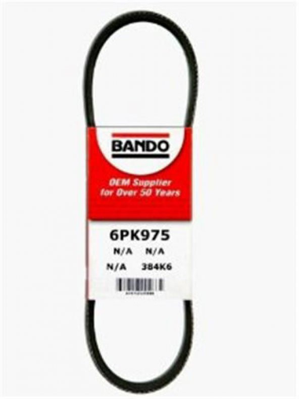 BANDO 6PK0975-KANALLI KAYIŞ P207-P307-BERLINGO-C2-C3-C4-C5-FIESTA VI-FOCUS II-GOLF III-IV-PASS