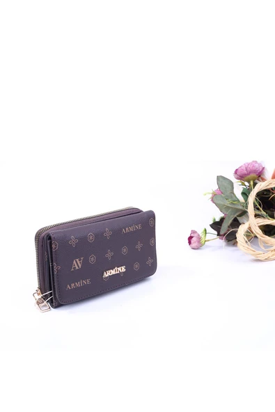 Armine C 12 Kadın Baskılı Cüzdan & El Çantası - Resim 3