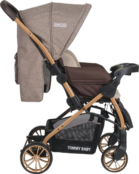 Tommybaby TB-980 Gold Çift Yönlü Bebek Arabası Puset - 10