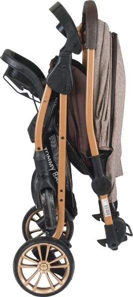 Tommybaby TB-980 Gold Çift Yönlü Bebek Arabası Puset - 12