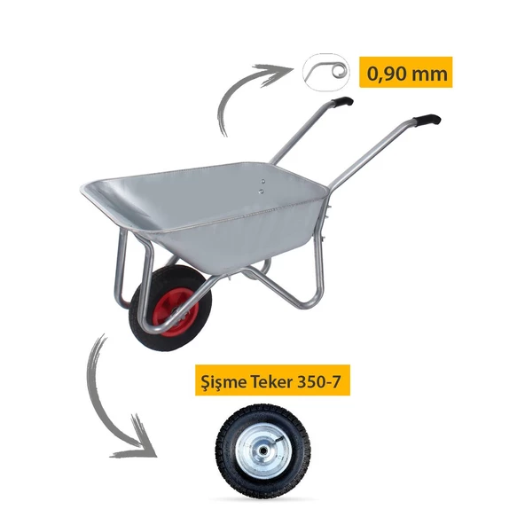 Kanat Fort Demonte El Arabası 0,90 mm - 3