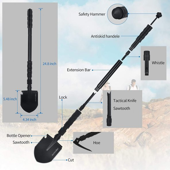 Supcamp Survival Kamp Küreği - 2