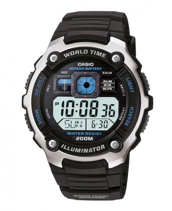 Casio AE-2000W-1AVDF Dijital Erkek Kol Saati - 1