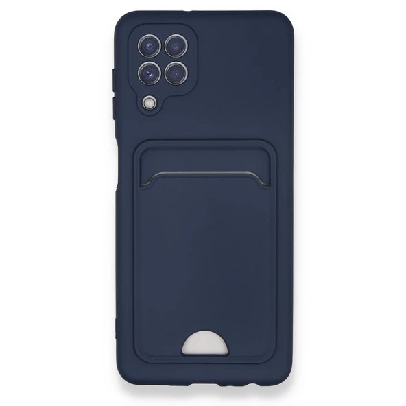 FitCase Samsung Galaxy A22 Cardy Soft Delikli Kartlık Cepli Silikon Kapak - 5