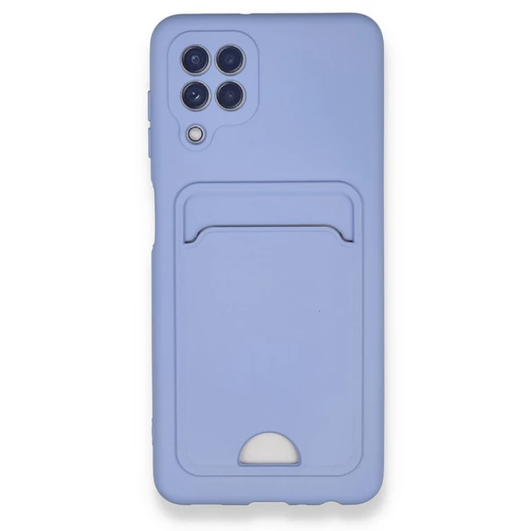 FitCase Samsung Galaxy A22 Cardy Soft Delikli Kartlık Cepli Silikon Kapak - 6