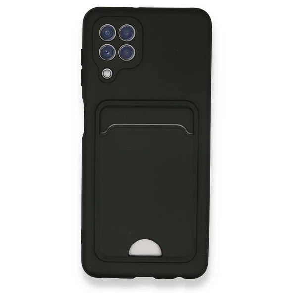 FitCase Samsung Galaxy A22 Cardy Soft Delikli Kartlık Cepli Silikon Kapak - 7
