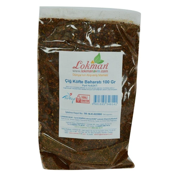 Doğal Çiğ Köfte Baharatı Çiğköftelik 11 Baharat Karışımı 100Gr - 2