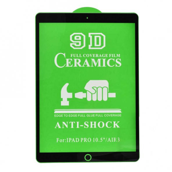 Apple İpad Air 3/PRO 10.5 9H Anti Shock Temperli Seramik Ekran Koruyucu - 2