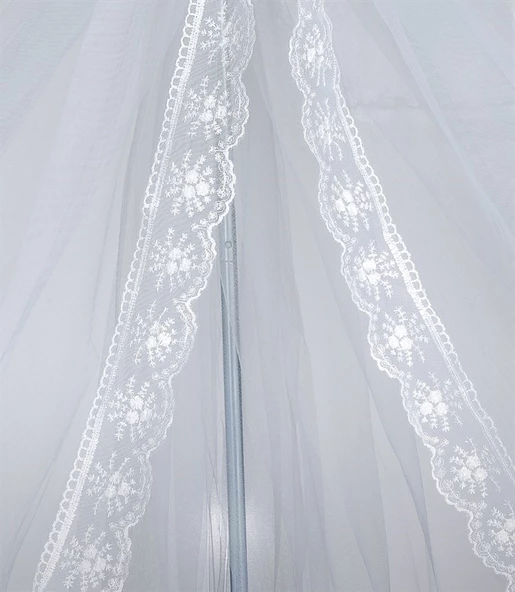 Tommybaby Güpürlü Lüx Cibinlik ve Topuzlu Demir - 2