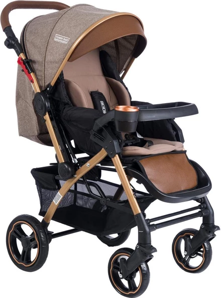 Tommybaby Tornado Plus Gold Alüminyum Lüx Çift Yön Bebek Arabası - 4
