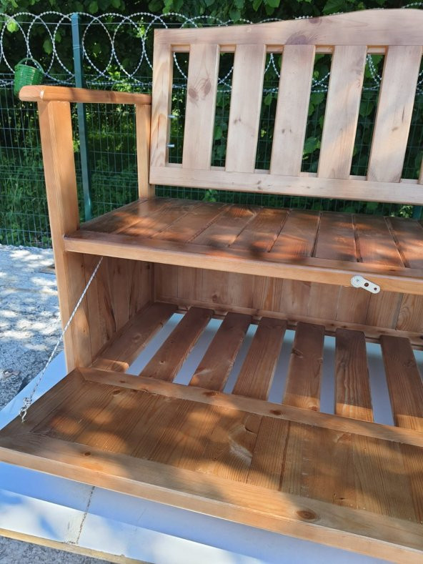 Wood LÜKS SAĞLAM( 140x45cm) SANDIKLI BAHÇE ,TERAS, KOLTUK, SEDİR - 3