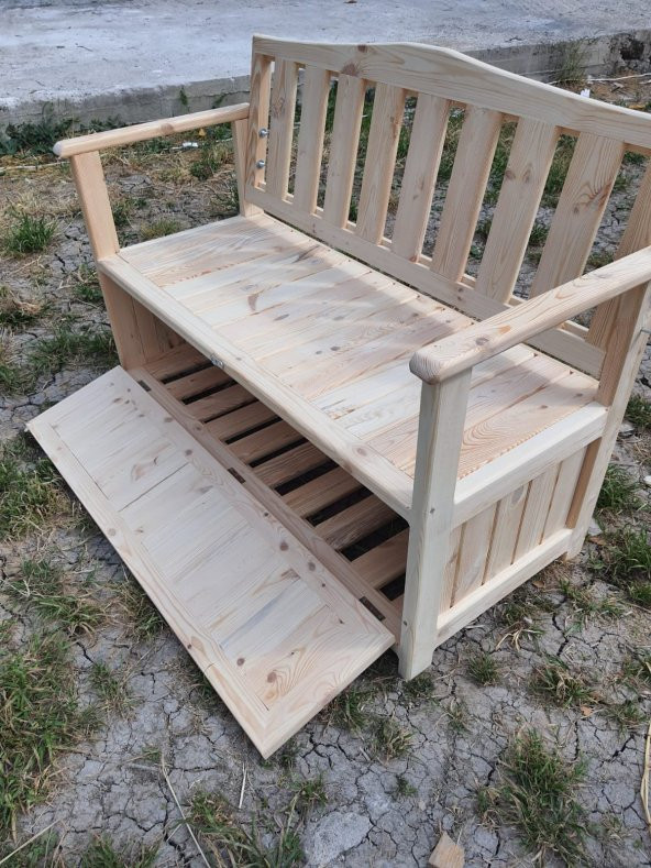 Wood LÜKS SAĞLAM( 140x45cm) SANDIKLI BAHÇE ,TERAS, KOLTUK, SEDİR - 4