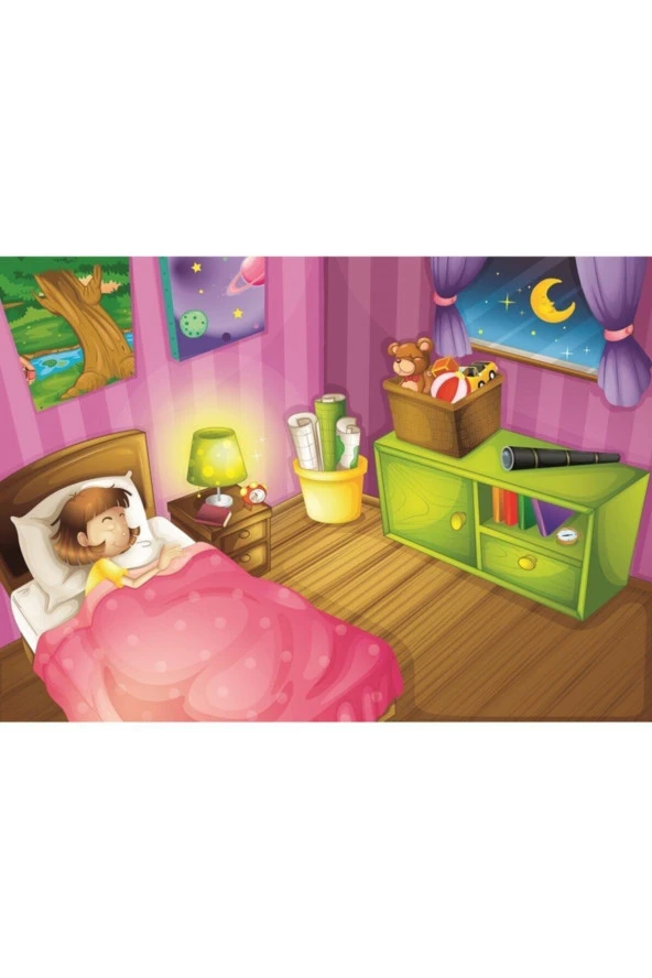 Art Çocuk Puzzle Uyku Vakti ve Bale Provası 2x100 Parça Puzzle - 2