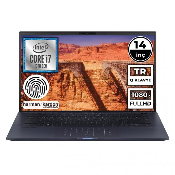 Asus ExpertBook B9450FA-BM0607 i7-10510U 16GB 512SSD 14" FullHD FreeDOS Taşınabilir Bilgisayar