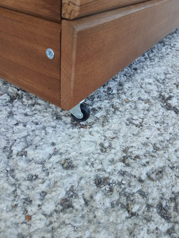 SAĞLAM LÜKS AHŞAP BAHÇE DOLABI (100x45x45) BUĞLEM AHŞAP BAHÇE SANDIĞI SEDİRİ - 6