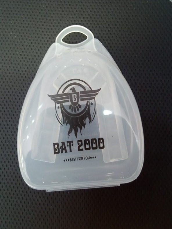Bat 2000 Şeffaf Antibakteriyel Profesyonel Kutulu Boks Dişliği  Sporcu Dişliği AğızlığıMouthguard
