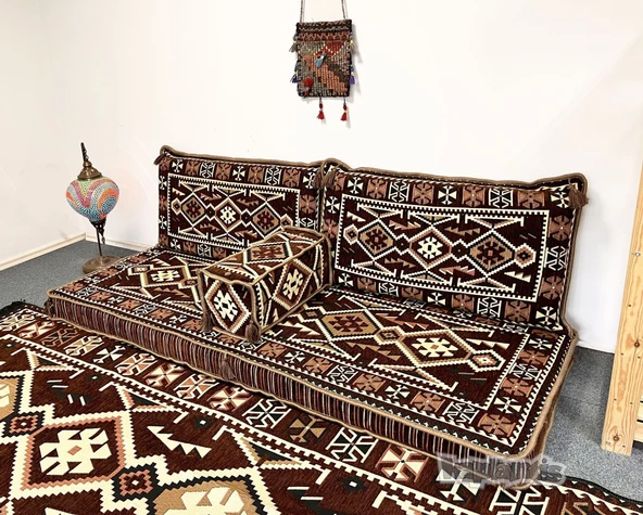 Shark Anatolia Anadolu Şark Köşesi İkili Sedir Takımı Kahve - 2