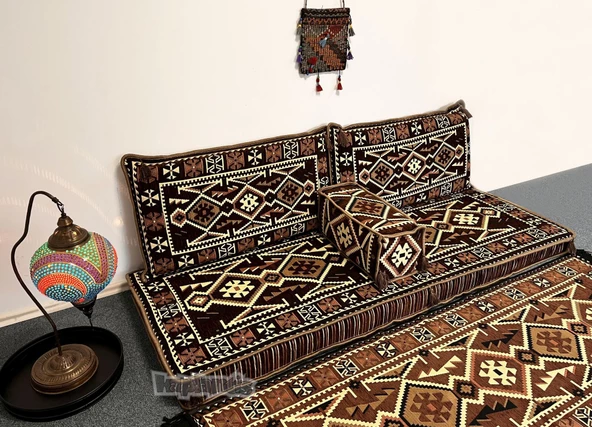 Shark Anatolia Anadolu Şark Köşesi İkili Sedir Takımı Kahve - 3