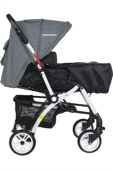 Tommybaby Eagle Alüminyum Lüx Çift Yön Bebek Arabası - 4