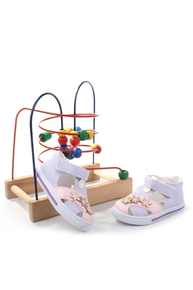 Şirin Bebe 1716 Kız Bebek Ortopedik Ayakkabı Sandalet - Resim 6