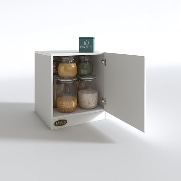 Kenzlife kapaklı mutfak dolabı melek29 byz 039x029x29 banyo ofis komodin (m) - 7