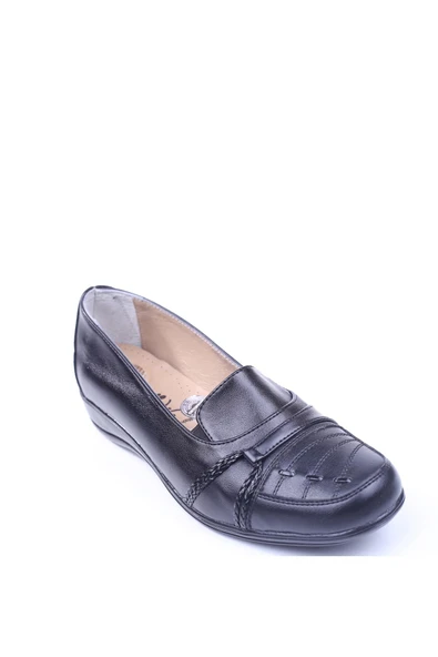 Edik 061 Kadın Büyük Numara Siyah Günlük Ortopedik Anne Ayakkabısı ürün görseli 1