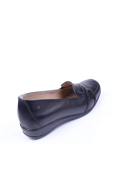 Edik 061 Kadın Büyük Numara Siyah Günlük Ortopedik Anne Ayakkabısı - Resim 3