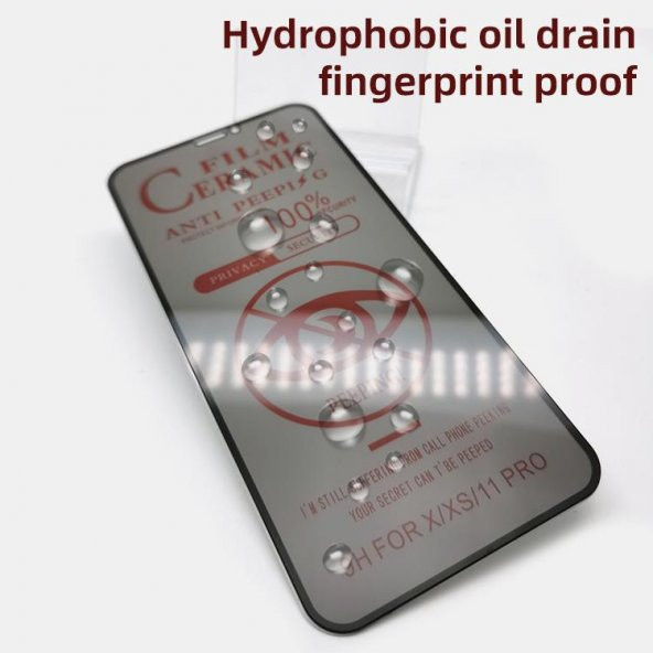 İphone 12 Pro Max Hayalet Privacy Fiber Nano Ekran Koruyucu - Resim 2