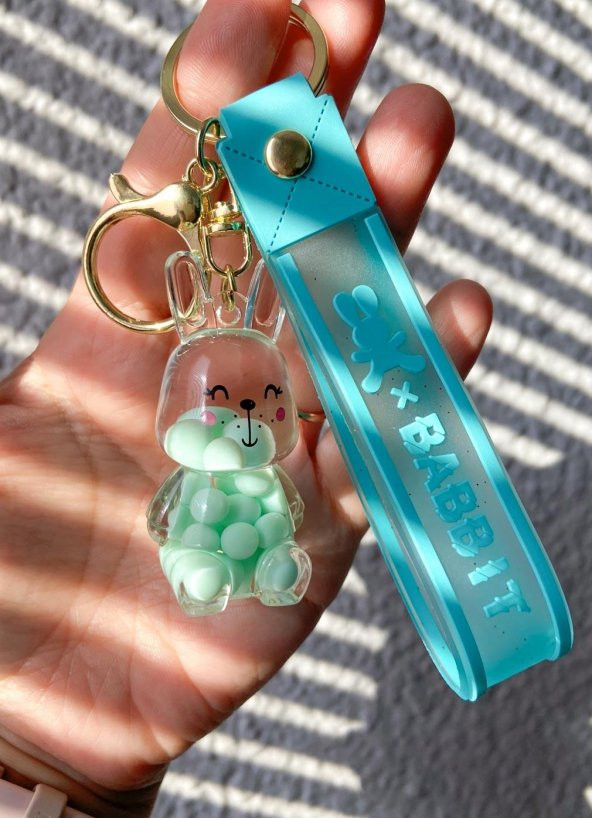 Figürlü Slikon Anahtarlık Mint SBT0888