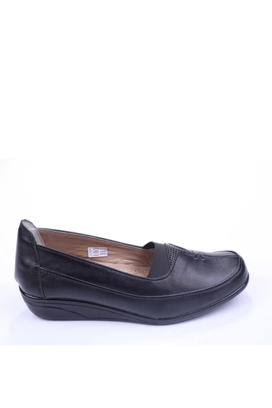 Edik 138 Kadın Siyah Günlük Ortopedik Anne Ayakkabısı - Resim 2
