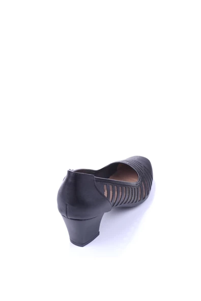 Gold Step 0370 Kadın Siyah 5 Cm Topuk Günlük Fileli Ayakkabı - 4
