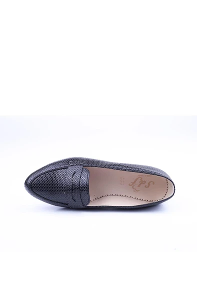 Sedef 1273 Rugan Kadın Günlük Babet Ayakkabı - Resim 4