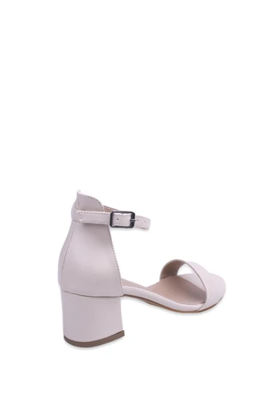 Ceylan 1554 Kadın 5,5 Cm Topuk Tek Bant Cilt Sandalet - Resim 8