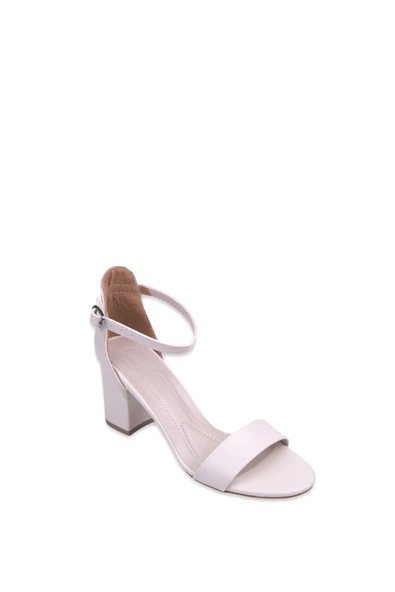 Ceylan 1552 Kadın 7 Cm Topuk Tek Bant Cilt Sandalet ürün görseli 1