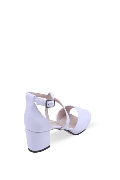 Papuç Sepeti  Mht 1660 Kadın 6 Cm Topuklu Açık Platformlu Ayakkabı - Resim 8