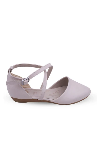 Sedef 298 Kadın Bilekten Bağlı  Günlük Babet Ayakkabı - Resim 4