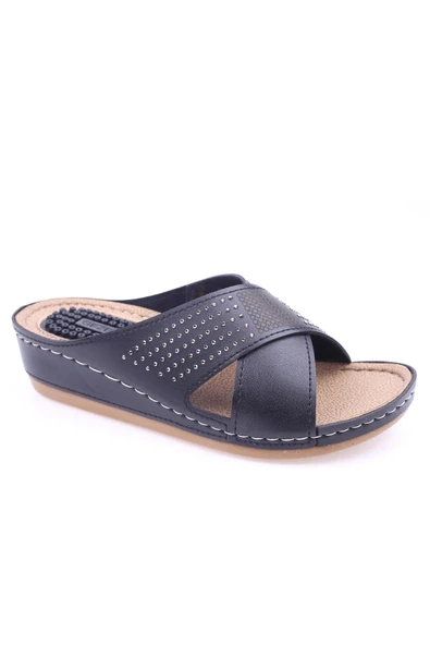 Gezer 11259 Ortopedik Silikon Taban Günlük Kadın Terlik - Resim 4