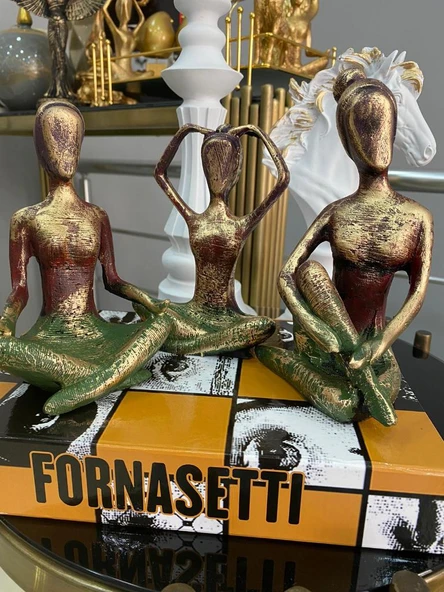 3 LÜ DEKORATİF YOGACI KIZ EBRULİ - 2