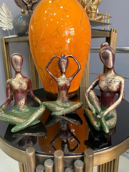 3 LÜ DEKORATİF YOGACI KIZ EBRULİ - 3