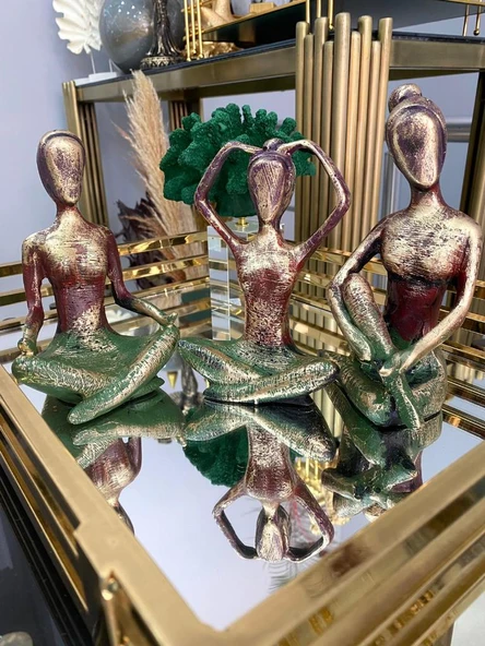 3 LÜ DEKORATİF YOGACI KIZ EBRULİ - 4