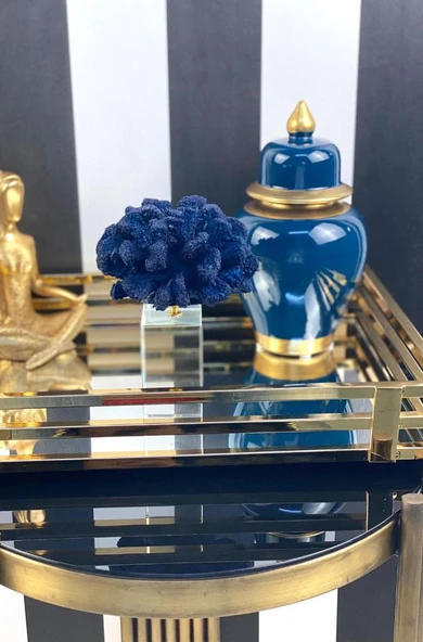 KRİSTALLİ MERCAN LACİVERT RENK - 3