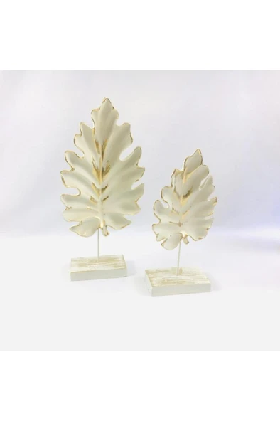 2 Li Dekoratif Kaideli Çınar Yaprak - 3