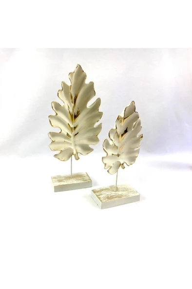 2 Li Dekoratif Kaideli Çınar Yaprak - 2