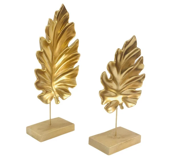 Dekoratif Kaideli Çınar Yaprak 2li - 2