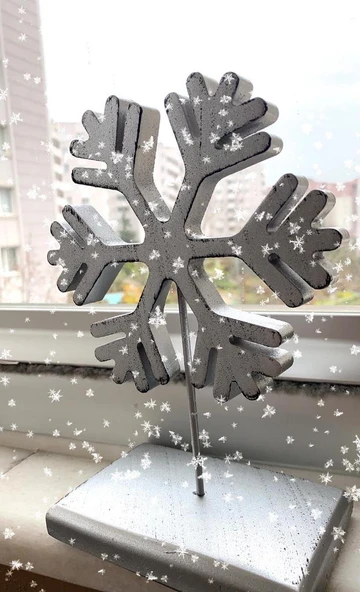 KAR TANESİ BİBLO GÜMÜŞ ürün görseli 1