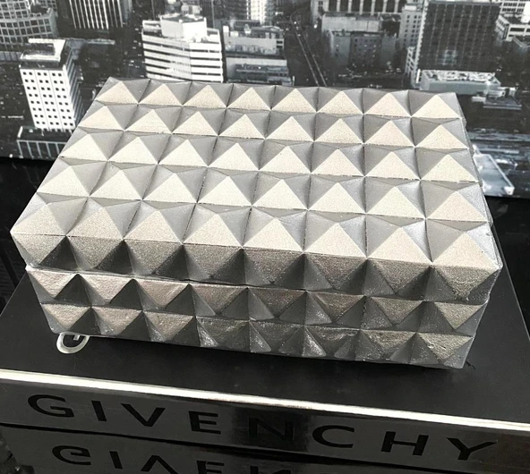 DEKORATİF TAKI KUTUSU GÜMÜŞ RENKLİ - 4