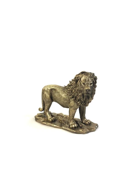 Aslan Figürü Gold Renkli - 1