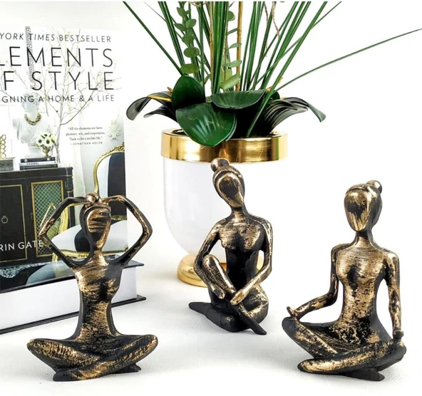 3 Lü Dekoratif Yogacı Kız ürün görseli 1