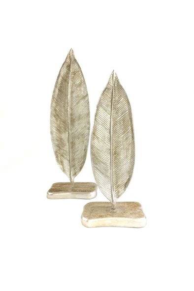 2 Li Dekoratif Kaideli Yaprak