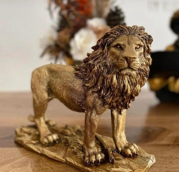 ASLAN FİGÜRÜ GOLD RENKLİ - 3